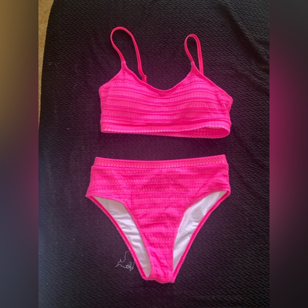 SHEIN Neon Pink Bikini Set